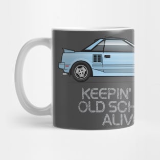 old school-Blue Mug